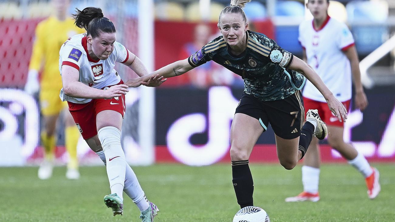 Football féminin : les footballeuses de la DFB gagnent contre la Pologne et se qualifient pour le Championnat d’Europe