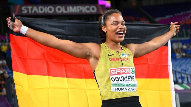 Leichtathletik-EM: Kugelstoßerin Yemisi Ogunleye gewinnt erste Medaille für Deutschland