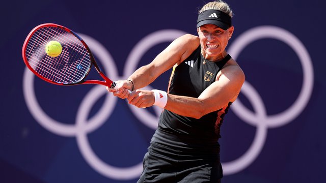 Olympia 2024: Angelique Kerber steht im Achtelfinale im Tennis-Einzel