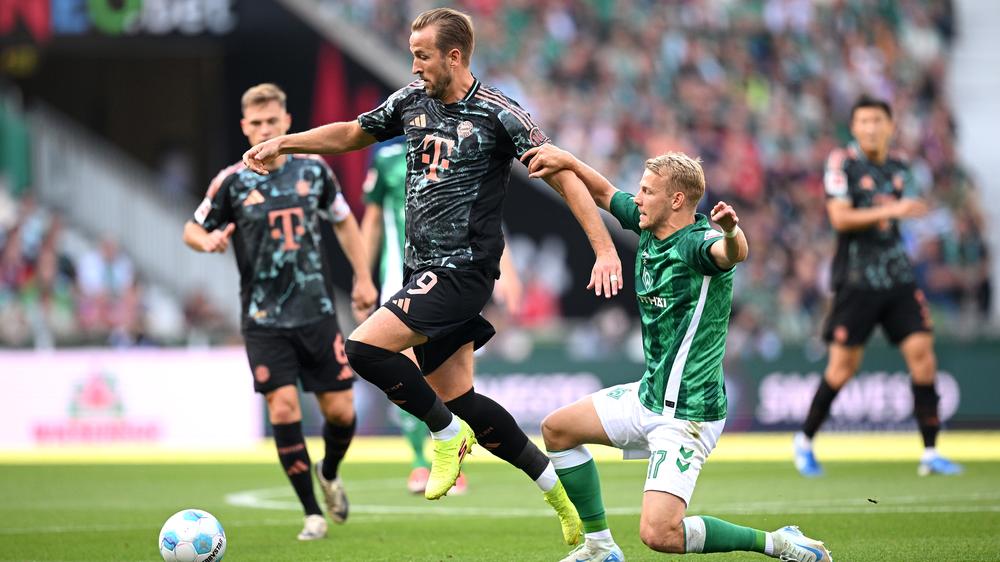 Bundesliga 4th matchday – Saturday: Harry Kane scored in the 65th minute in the game against Werder Bremen.