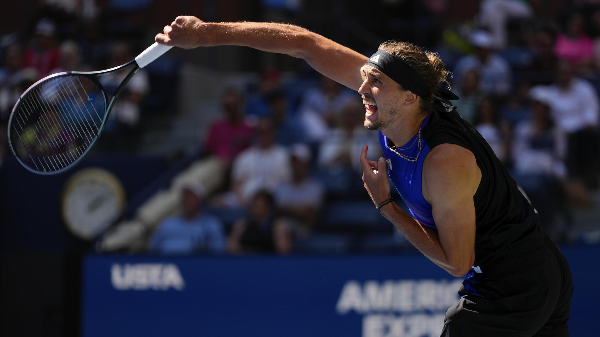 Tennis: Alexander Zverev im Viertelfinale der US Open ausgeschieden