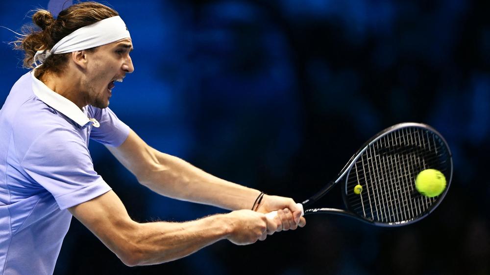 Tennis: Alexander Zverev during the ATP Finals semi-final in Turin against Taylor Fritz