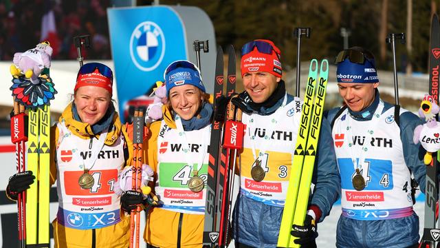 Biathlon-WM: Deutsche Biathleten holen beim WM-Auftakt Bronze