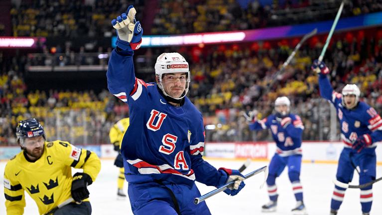 Team USA celebrates their gold medal victory