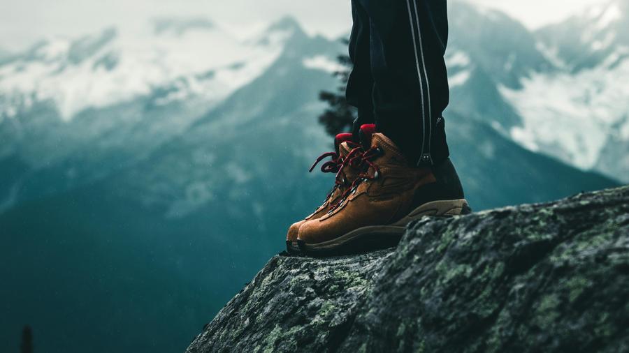 Scenic mountain hiking trail