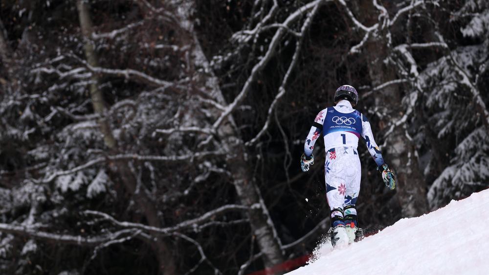 Olympische Winterspiele: Der Norweger Atle Lie McGrath möchte nach seinem Aus im Slalom am liebsten verschwinden.