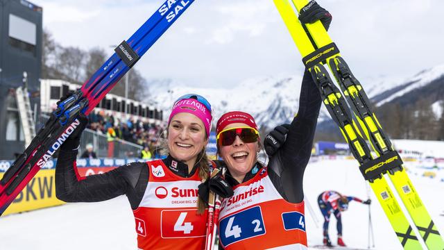 Olympische Winterspiele: Deutsche Langläuferinnen gewinnen Bronze im Teamsprint