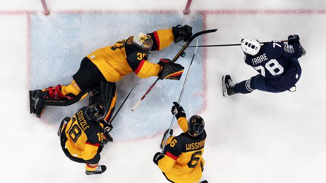 Olympische Winterspiele: Deutschlands Eishockey-Männer ziehen ins Viertelfinale ein