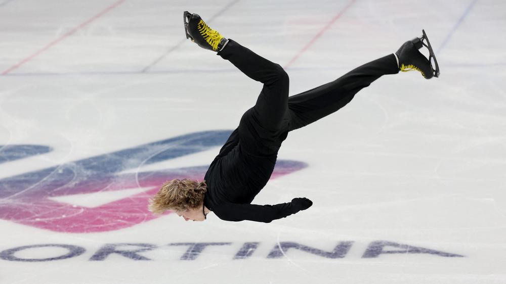 Olympische Winterspiele 2026: Ilia Malinin beim Training in Mailand