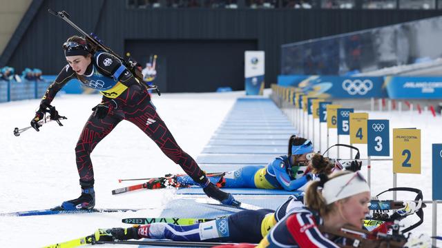 Olympische Winterspiele: Deutsche Biathlon-Staffel gewinnt Bronze