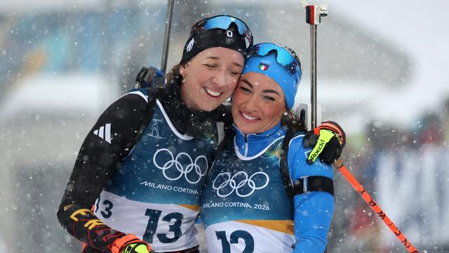 Olympische Winterspiele: Franziska Preuß feiert mit Dorothea Wierer Ende ihrer großen Karriere
