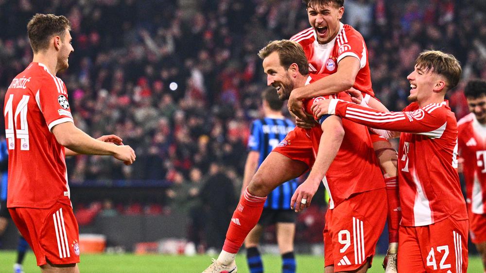 Champions League – Achtelfinale:  Harry Kane erzielte zwei Tore im Rückspiel gegen die Norditaliener.