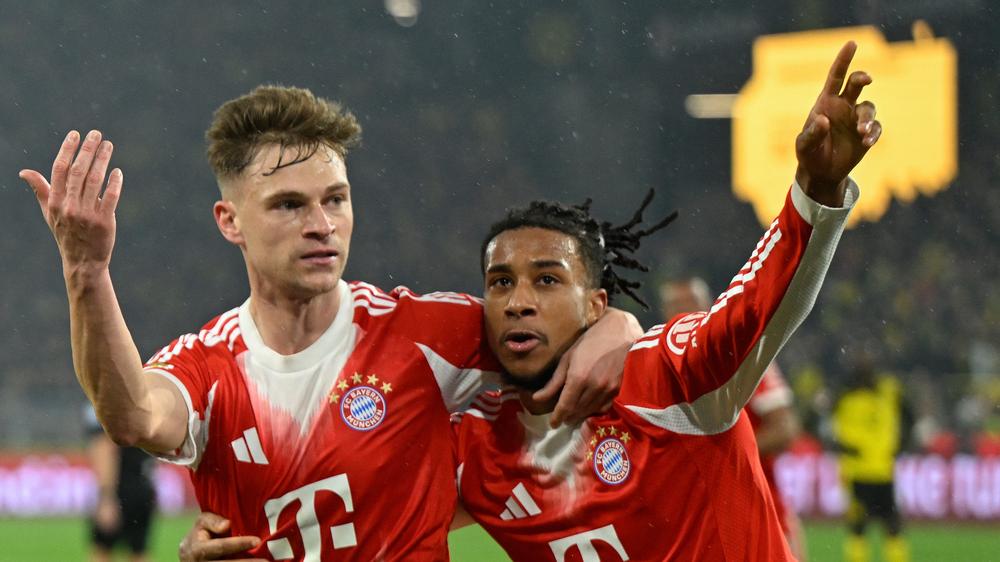 Borussia Dortmund gegen Bayern München: Fehler nicht erzwungen, aber genutzt: Joshua Kimmich und Michael Olise nach dem Siegtor