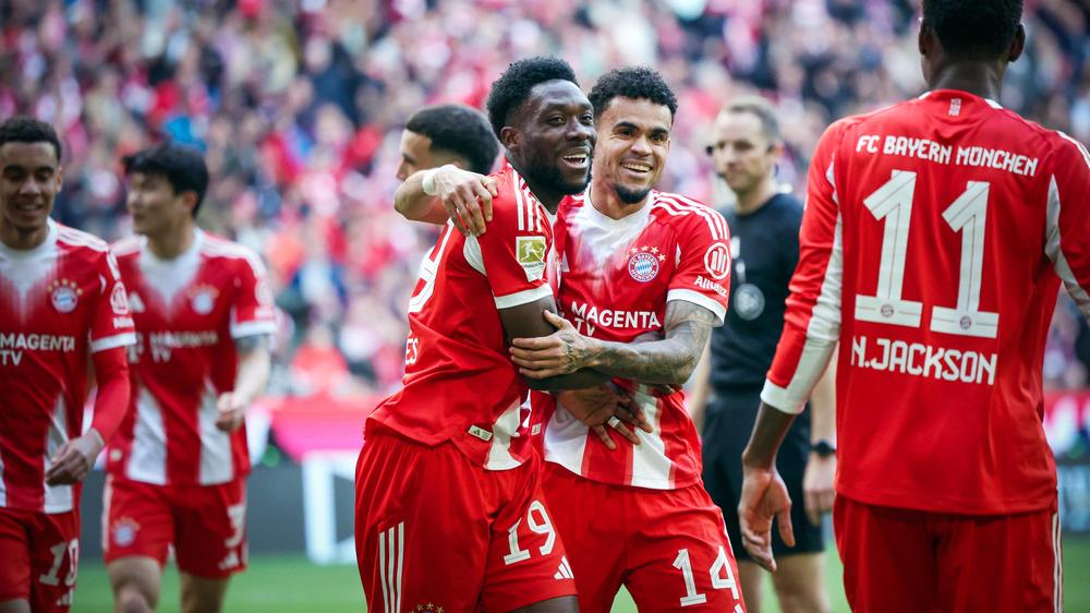 FC Bayern: Alphonso Davies und Luis Díaz auf den letzten Schritten zur nächsten Meisterschaft.