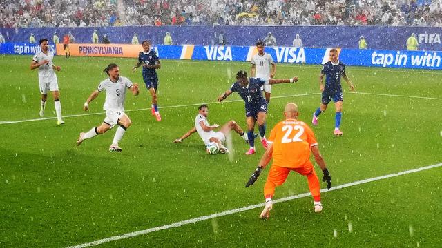France beats Iraq 3-0 in World Cup match delayed by two-hour thunderstorm