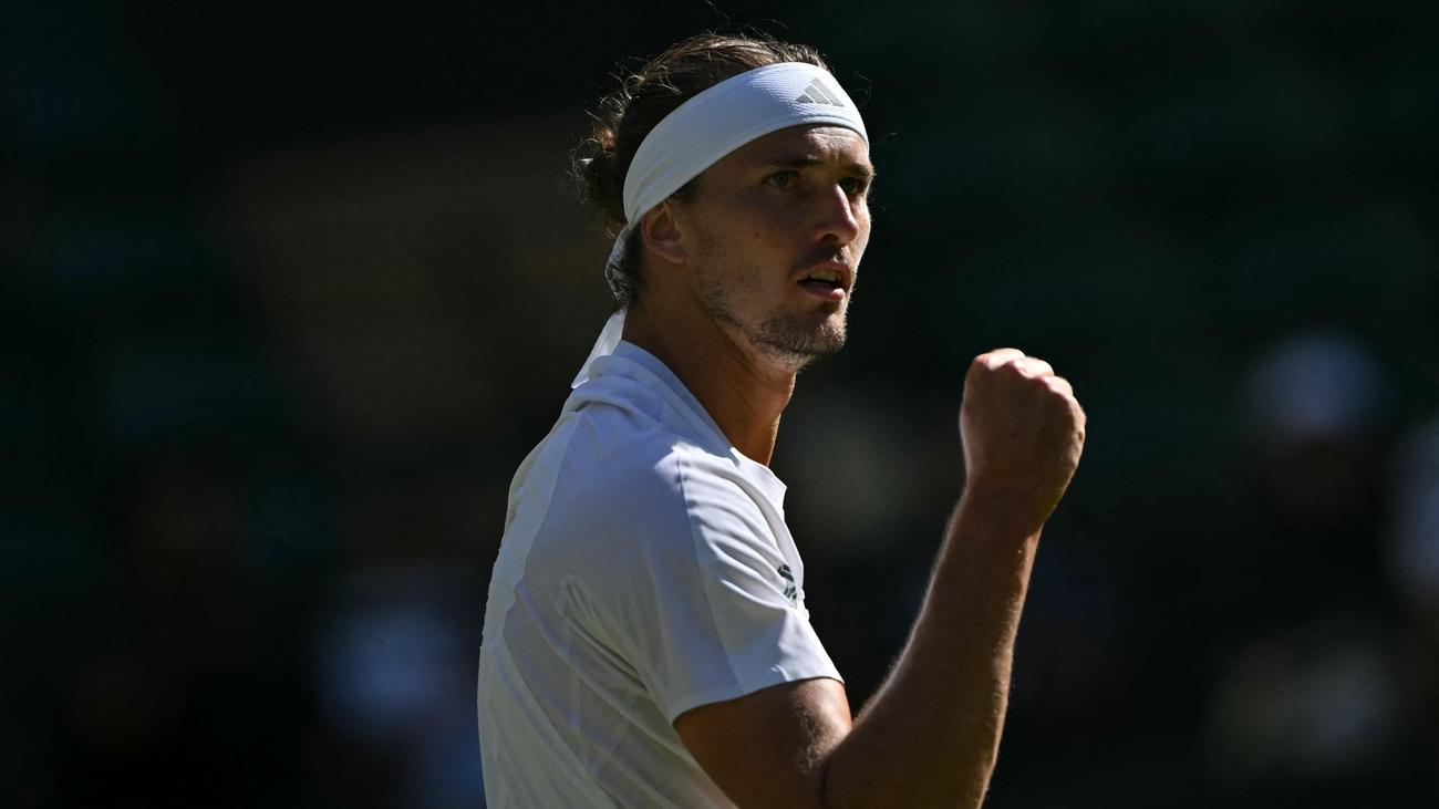 Tennis: Alexander Zverev steht im Achtelfinale von Wimbledon