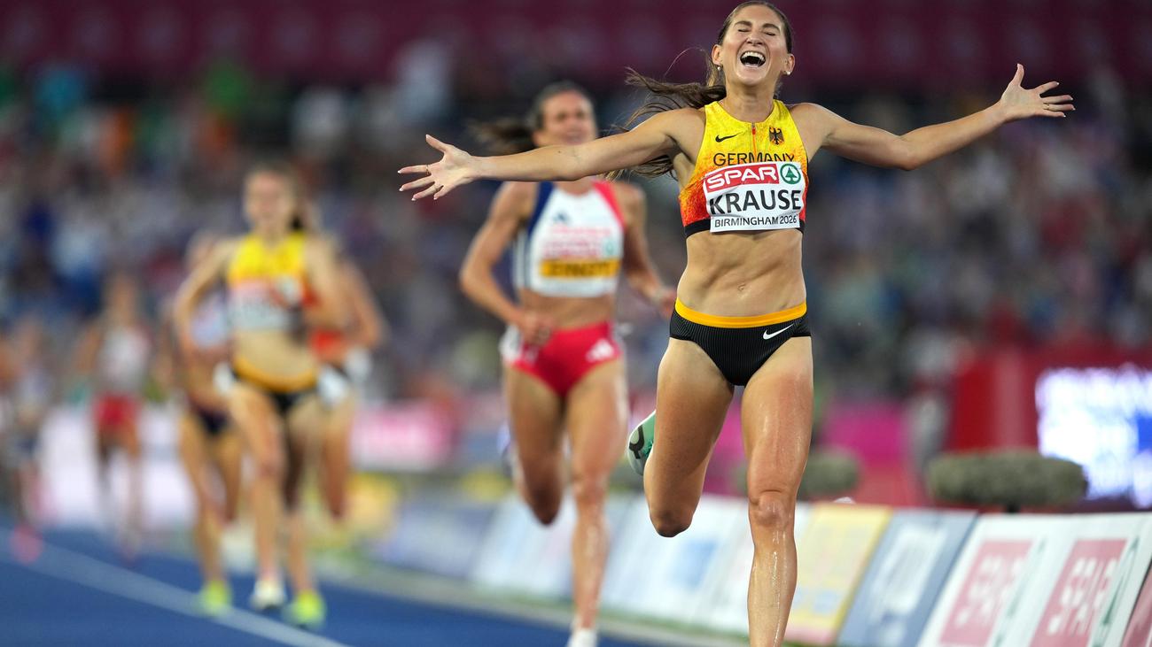 Leichtathletik-EM: Hindernisläuferin Krause holt EM-Gold