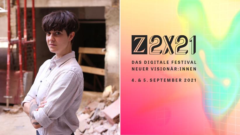 Z2X-Festival: Marlene Engelhorn im Blitzvortrag beim Z2X21-Festival neuer Visionär:innen