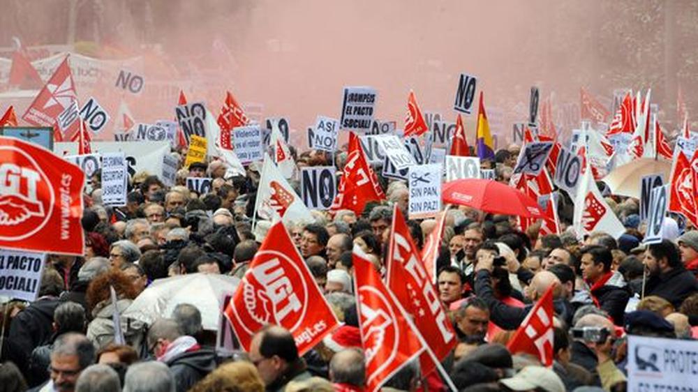 Spanien: Proteste in Madrid