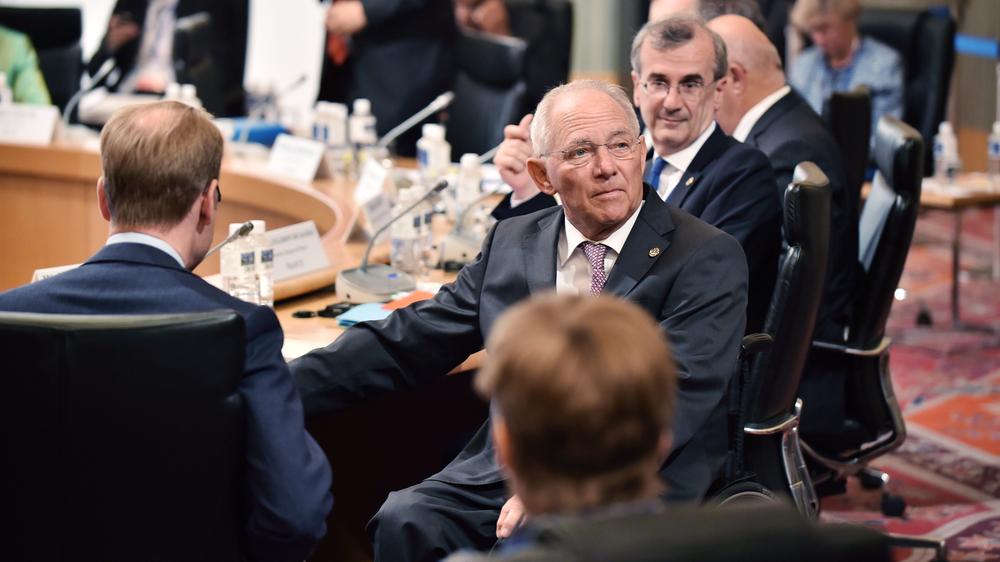G-7-Treffen: Finanzminister Wolfgang Schäuble auf dem G-7-Treffen der Finanzminister