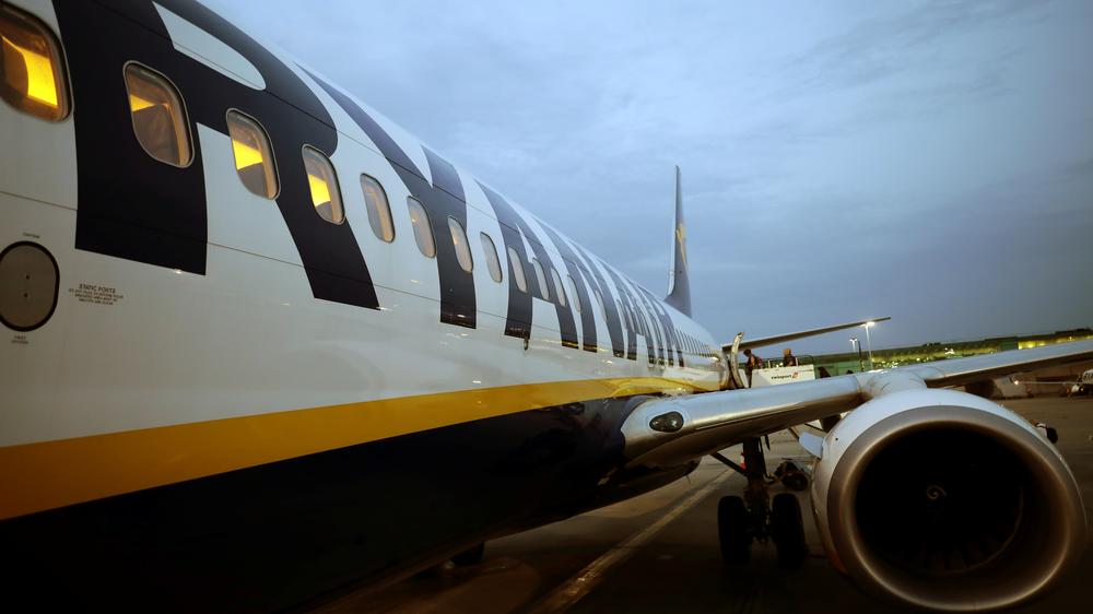 Brexit: Ein Ryanair-Flugzeug in Stansted