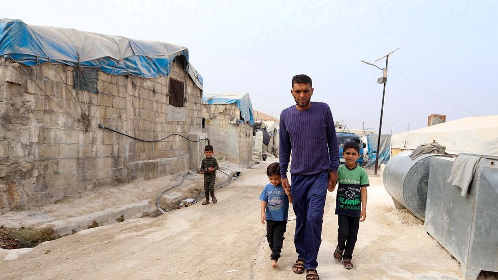 Vereinte Nationen: In einem Lager für Vertriebene in der Provinz Idlib, Syrien