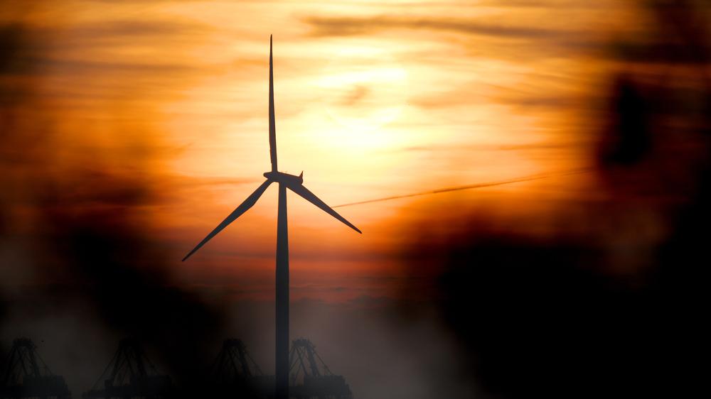 SF₆-Emissionen: Windkraftturm in Bremerhaven