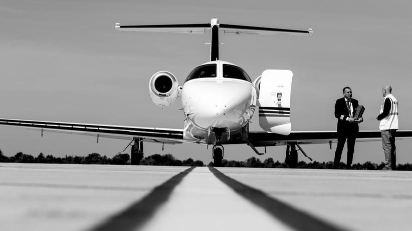 Wirtschaftspodcast: "Ist das eine Blase?": Für den ganz großen Auftritt braucht es schon hin und wieder einen Privatjet.