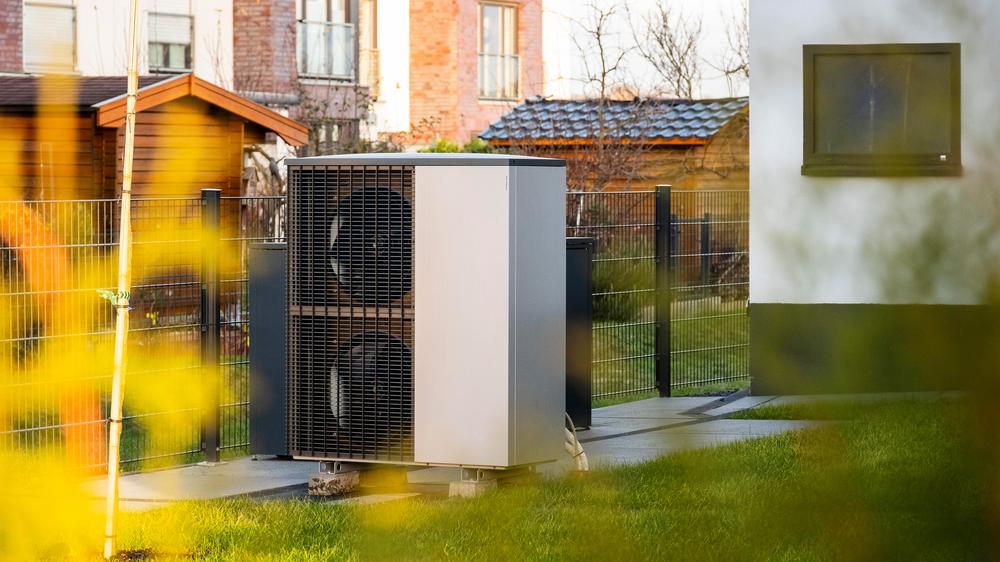 Wärmepumpe: Eine Wärmepumpe, hier in Düsseldorf