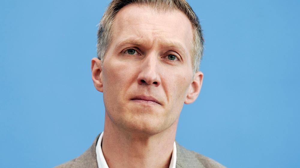 BA-Vorstandsmitglied Daniel Terzenbach, im Jahr 2023 bei der Bundespressekonferenz zum Jobturbo in Berlin