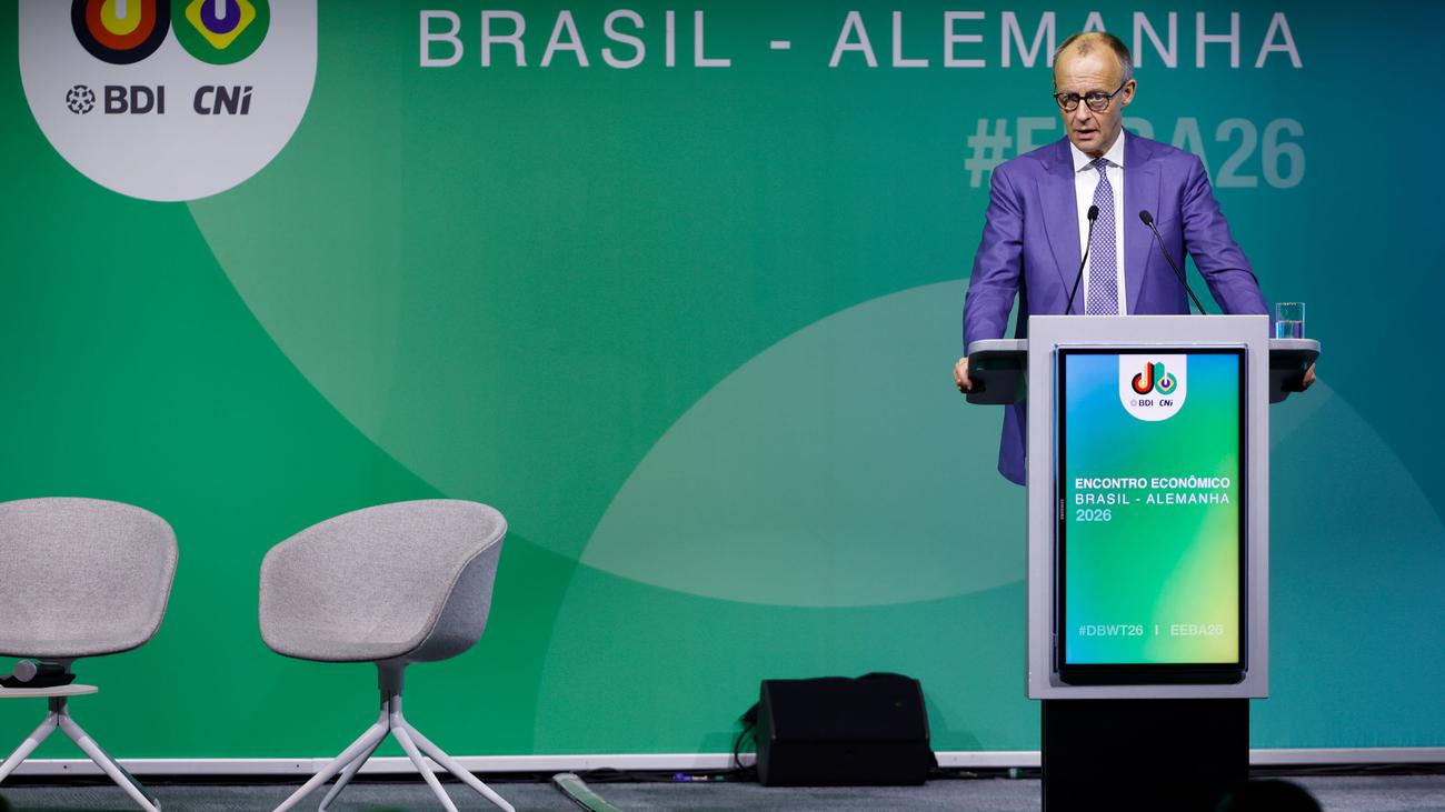 Deutschland und Brasilien: Handelsvolumen mit Brasilien soll laut Kanzler Merz verdoppelt werden