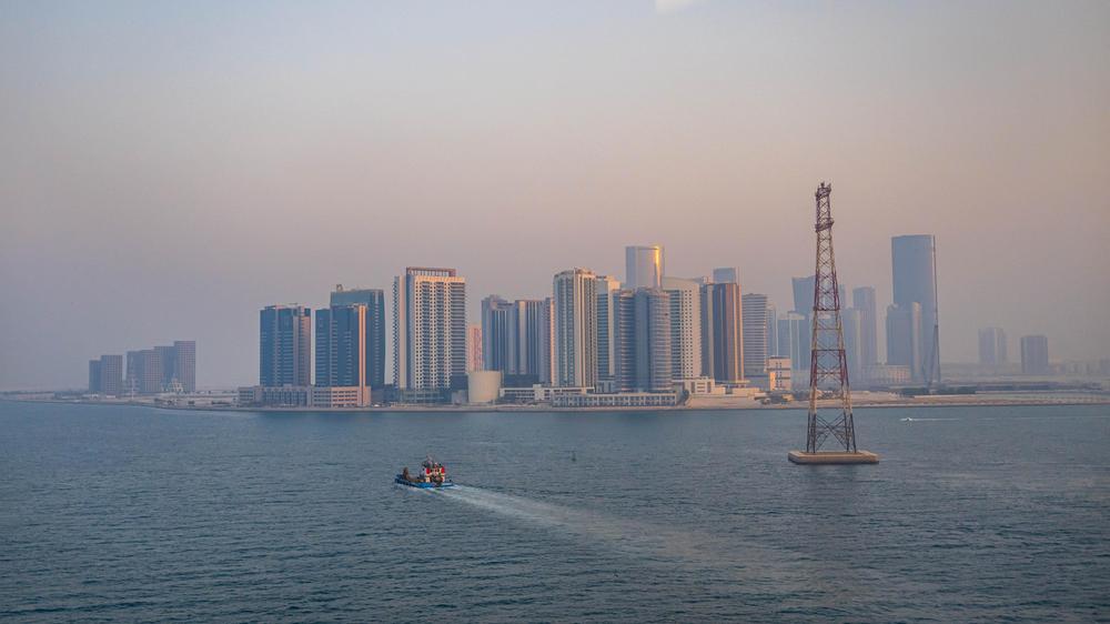 OPEC: Abu Dhabi skyline: The Emirates became the main target of Iranian retaliation.