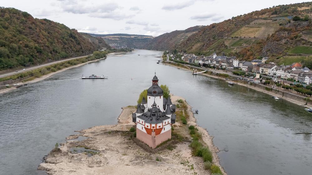 Rhein Pegel Kaub Wasserstand Schifffahrt