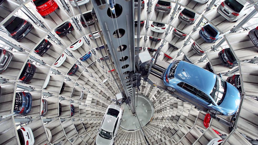 Volkswagen: Die Volkswagen-Fabrik in Wolfsburg