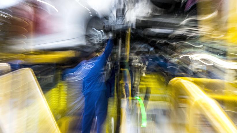 Stellenabbau: Ford-Mitarbeiter in einem Werk des US-Autobauers nahe Valencia, Spanien
