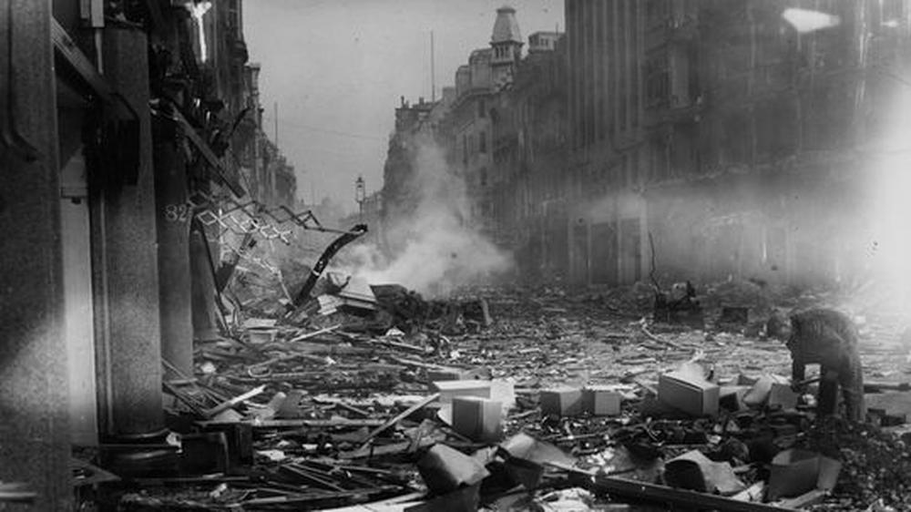 London The Blitz Osford Street Zweiter Weltkrieg Bomben