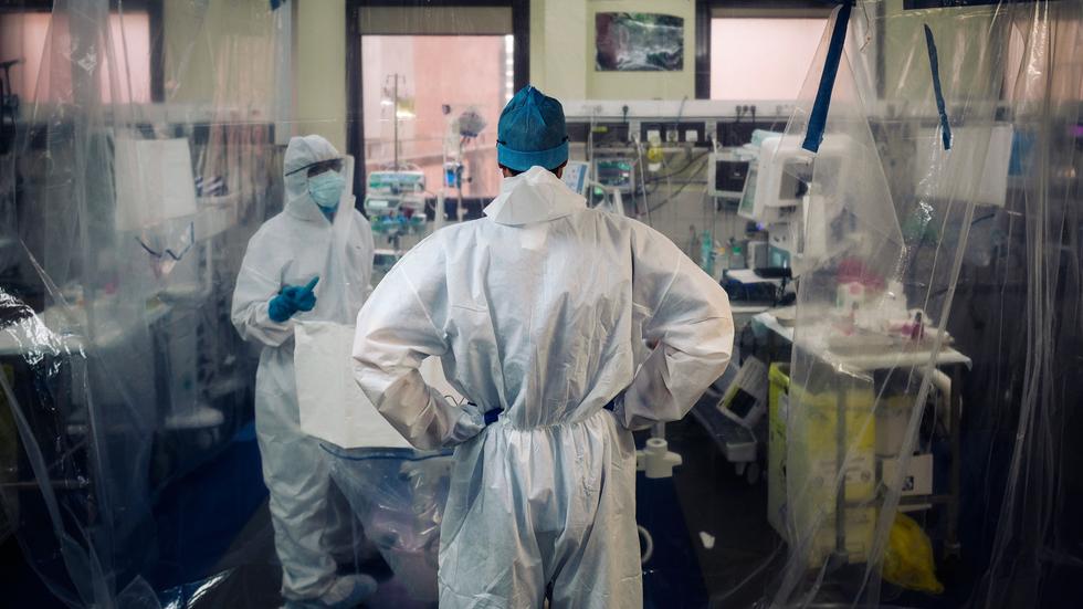 Coronavirus: Die Intensivstation eines Krankenhauses in Paris.