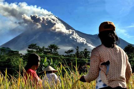 Vulkan Merapi Indoneisen Java