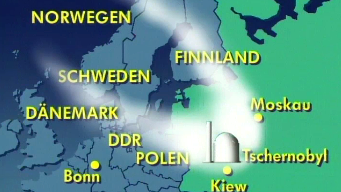 Wie verlief die radioaktive Wolke von Tschernobyl?