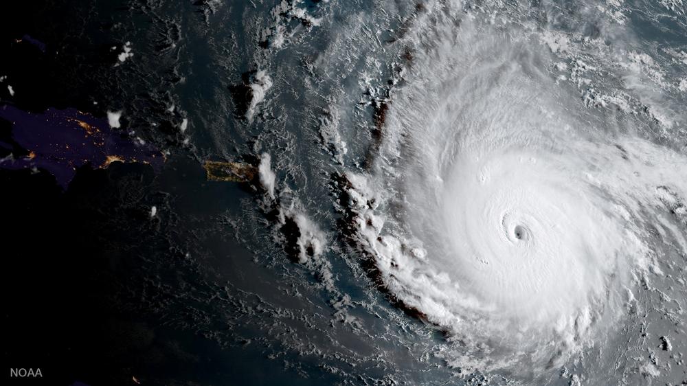 Irma: Der Hurrikan Irma von einem Satelliten aus aufgenommen