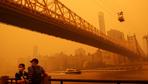 New York: Rauch von Hunderten Feuern verdunkelt die Sonne