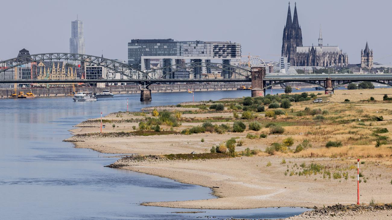 Flüsse: Niedrige Pegelstände in deutschen Flüssen beeinträchtigen Schifffahrt