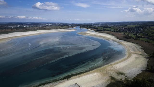 Niedrigwasser: Pegelstand des Bodensees sinkt unter 2,50 Meter