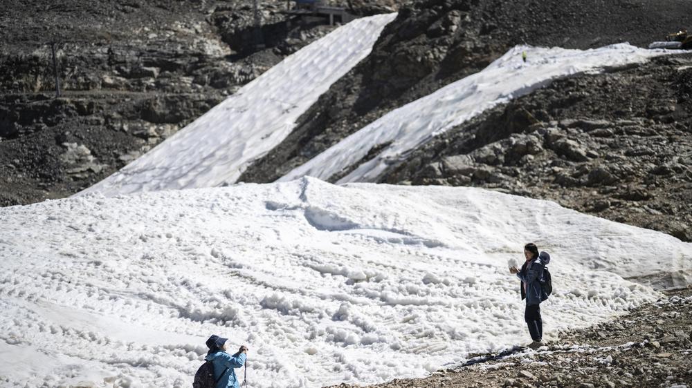 Gletscherschmelze Schweiz Gletscher Alpen Glamos