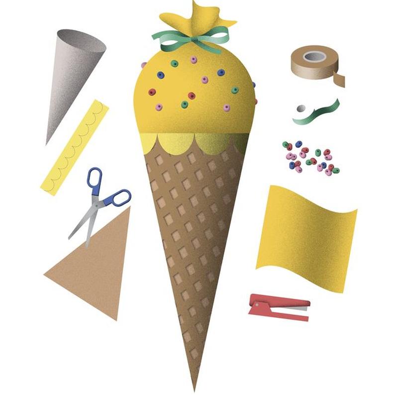 Die Wundertüte: Eine Eiswaffel-Schultüte Basteln | Zeitmagazin