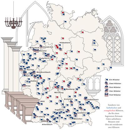 klöster deutschland karte Deutschlandkarte: Ins Kloster auf Zeit | ZEITmagazin