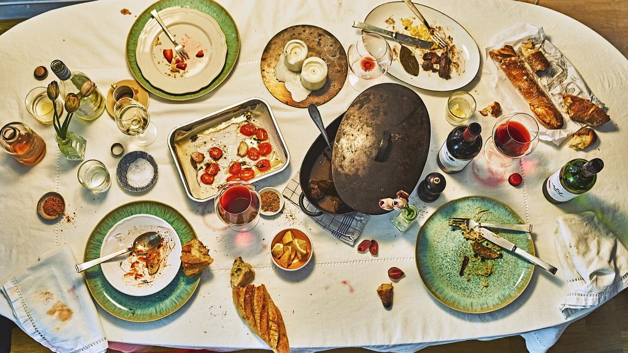 Essen anrichten: Mit links