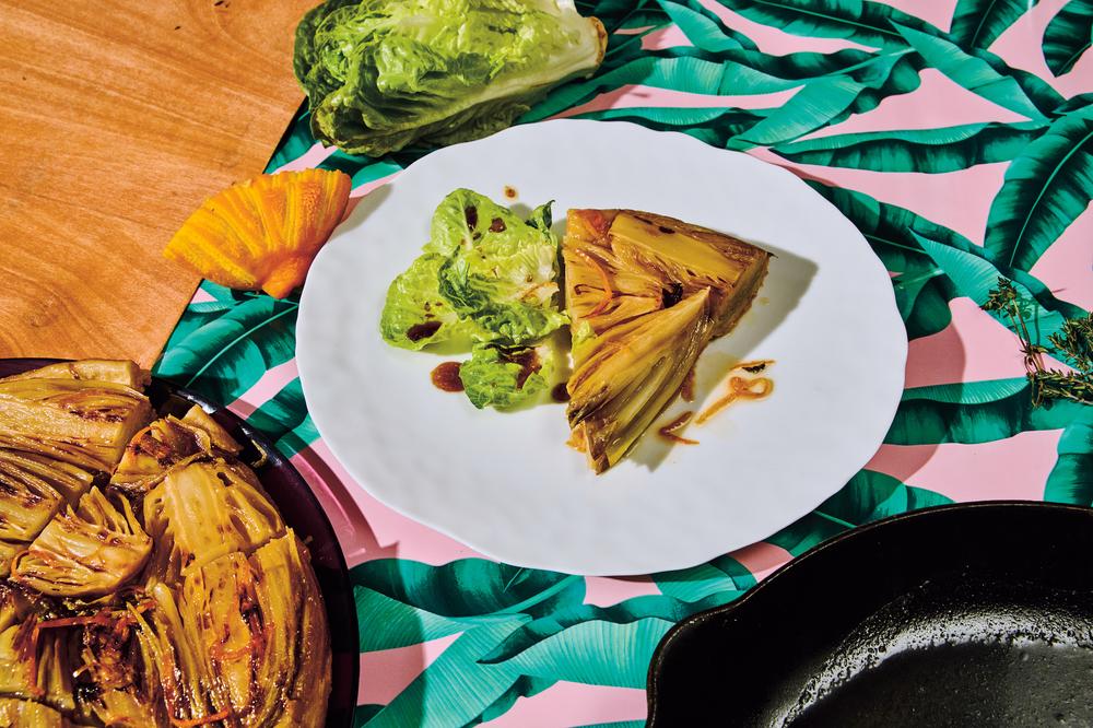 Chicoréetarte mit Orangensirup: Der Chicorée hat ein Rendezvous ...