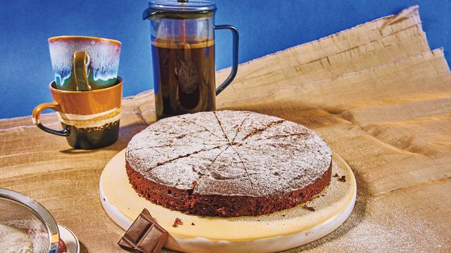 Schokoladenkuchen mit Mandarinenschale: Jenseits der Marzipankartoffel