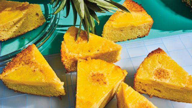 (+) Gestürzter Ananaskuchen : Tarte Hawaii